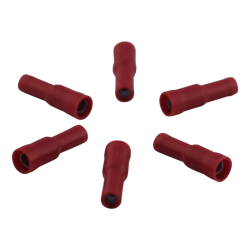 rondstekerhuls voor draad 0,5 - 1,5mm2 , Ø4 , rood