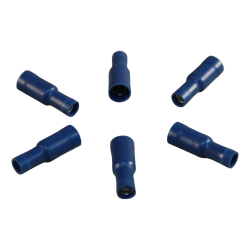 rondstekerhuls voor draad 1,5 - 2,5mm2 , Ø5 , blauw