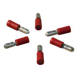 rondsteker voor draad 0,5 - 1,5mm2 , Ø4 , rood