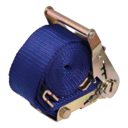 spanband, 2-delig , met ratel en vastzetring blauw 50mm 3400mm Novio cargo